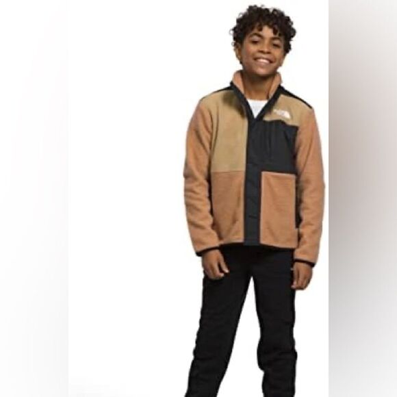 THE NORTH FACE | Boy's Forrest Fleece Mashup Jacket Almond Butter | S 7/8 - Picture 1 of 7